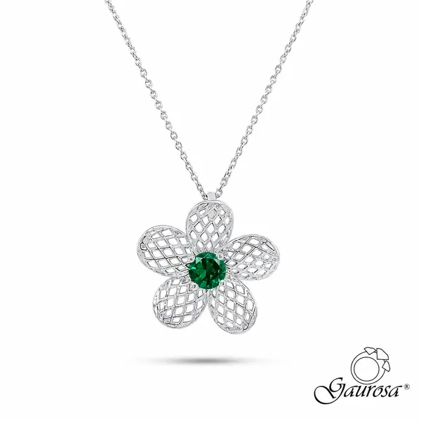 Collana BiancoSpino Verde in Argento 925