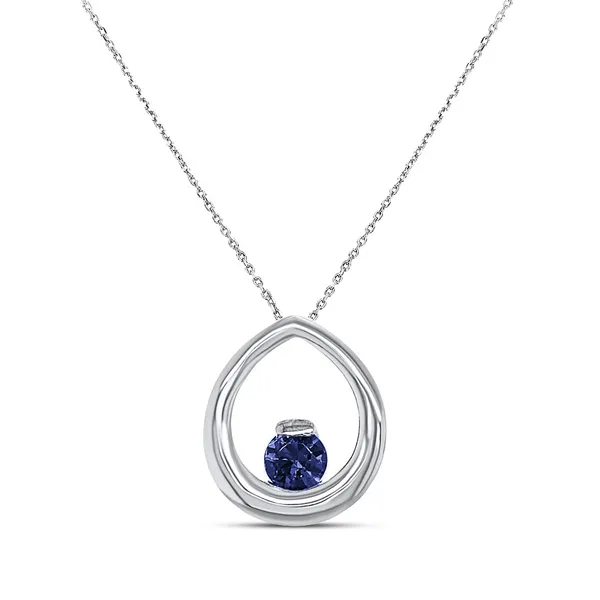 Collana Goccia Zaffiro