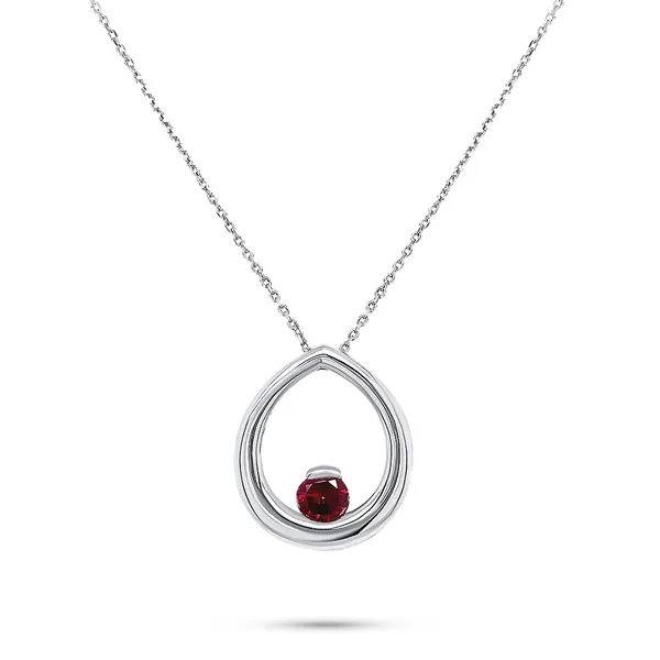 Collana Goccia Rubino
