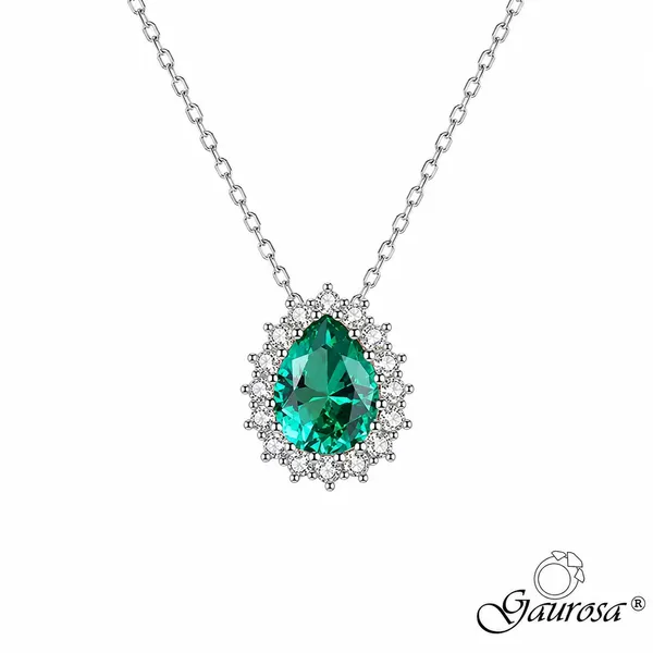 Collana Goccia Reale Smeraldo