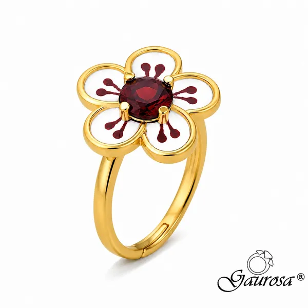 Anello BiancoSpino Smaltato