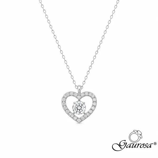 Collana Cuore con Punto Luce