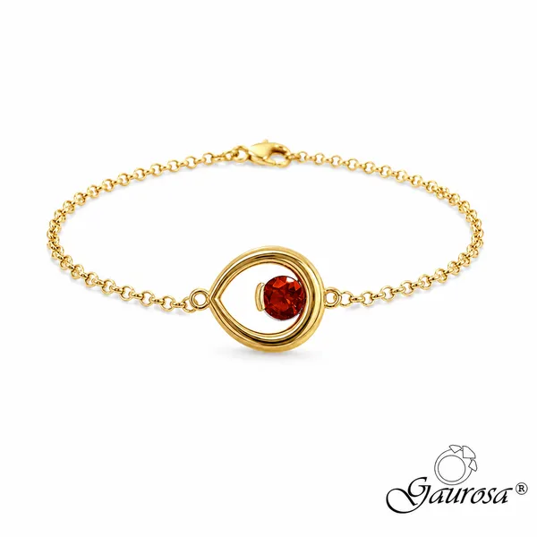 Bracciale Goccia Rubino
