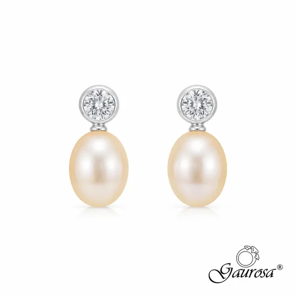 Orecchini Perla Champagne Royale