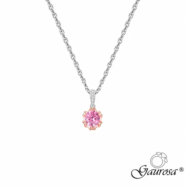 Collana Luce Rosa in Argento 925 con Zircone