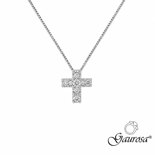 Collana Croce Pavè