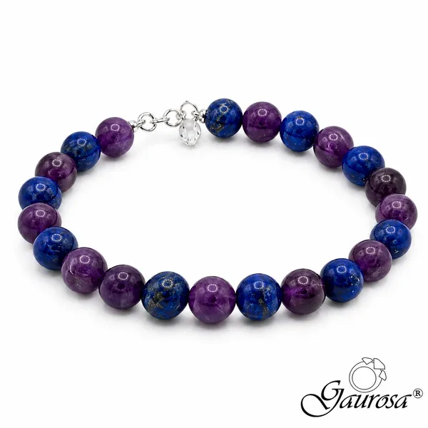 Bracciale Ametista e Lapislazzuli