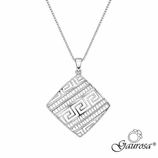 Collana Gaurosa Greca Traforata