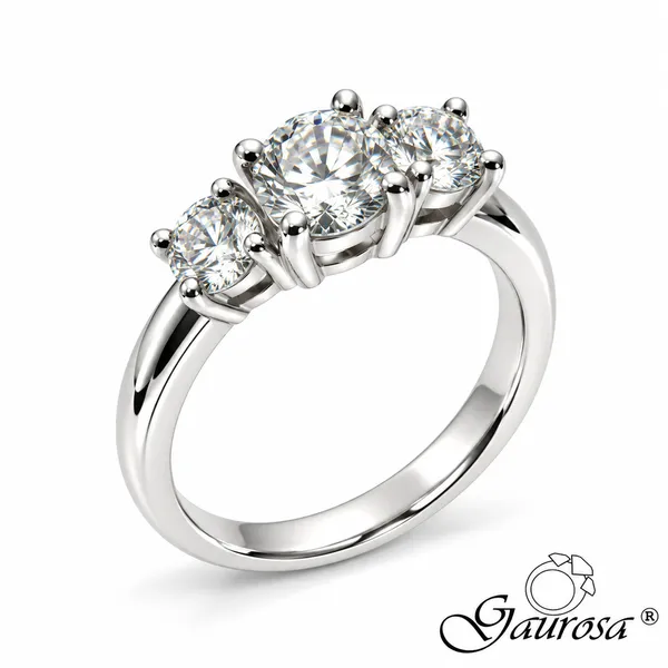 Anello Trilogy Moissanite