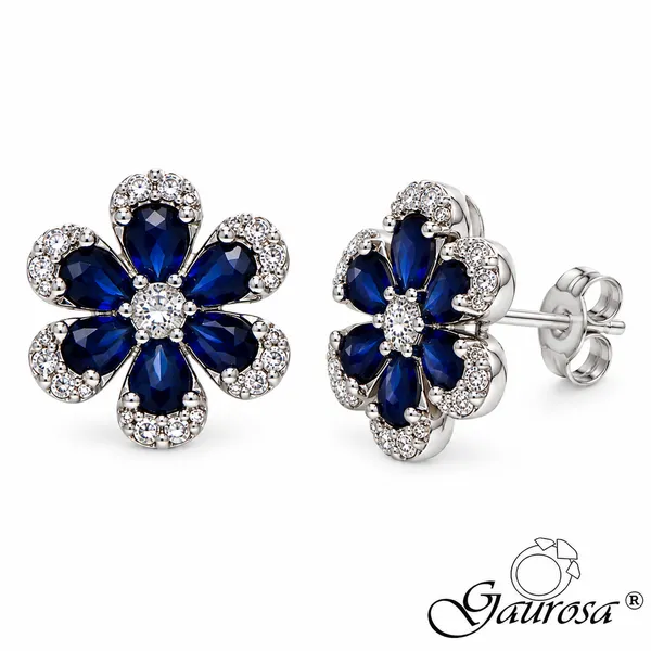 Orecchini Fiore Blu Gaurosa